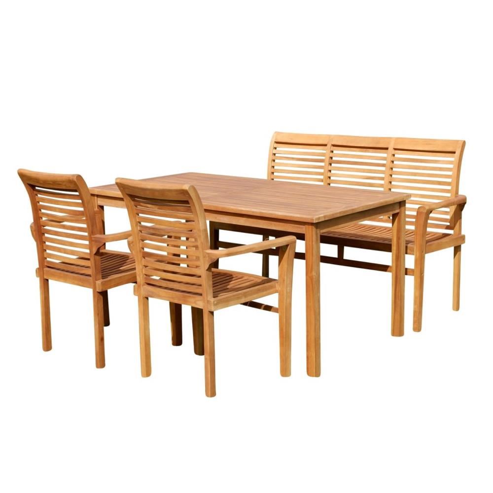 Mesa de Terraza Banca + 2 Sillas - KELYN