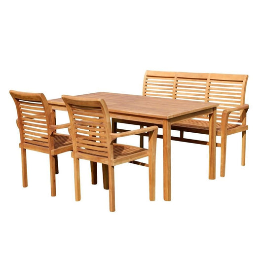 Mesa de Terraza Banca + 2 Sillas - KELYN